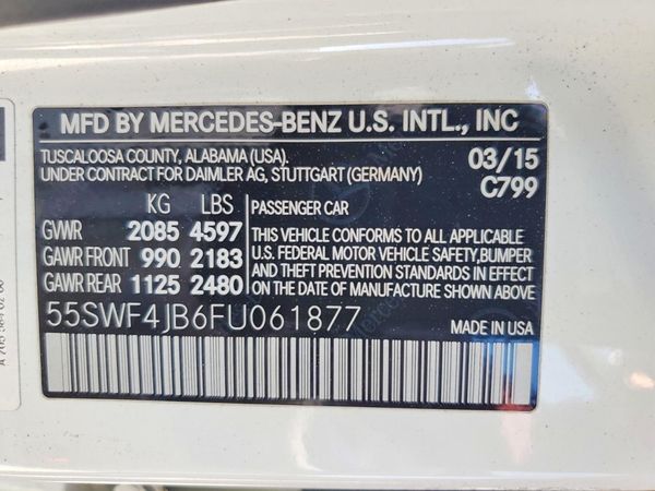 2015 MERCEDES-BENZ C Base