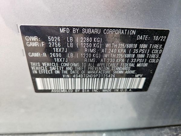 2023 SUBARU OUTBACK Limited