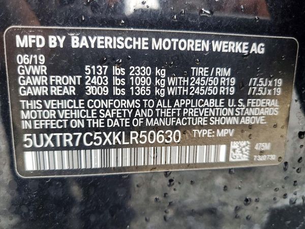 2019 BMW X3