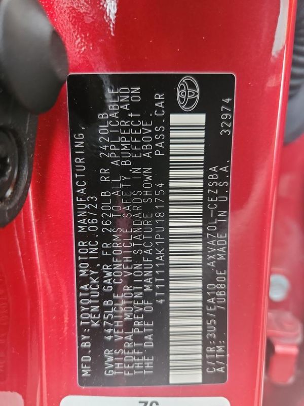 2023 TOYOTA CAMRY SE