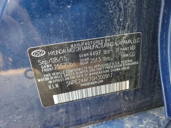 2016 HYUNDAI SONATA