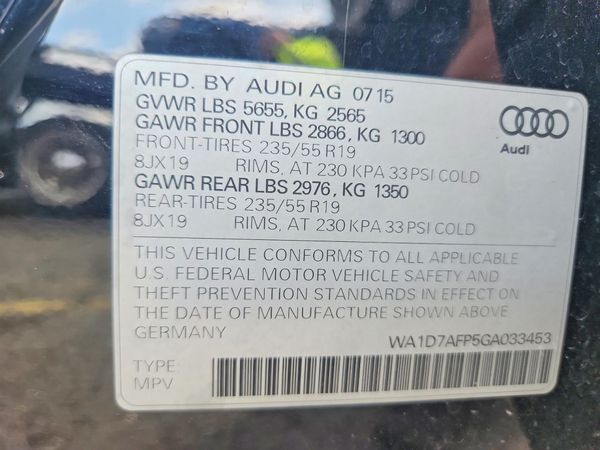 2016 AUDI Q5