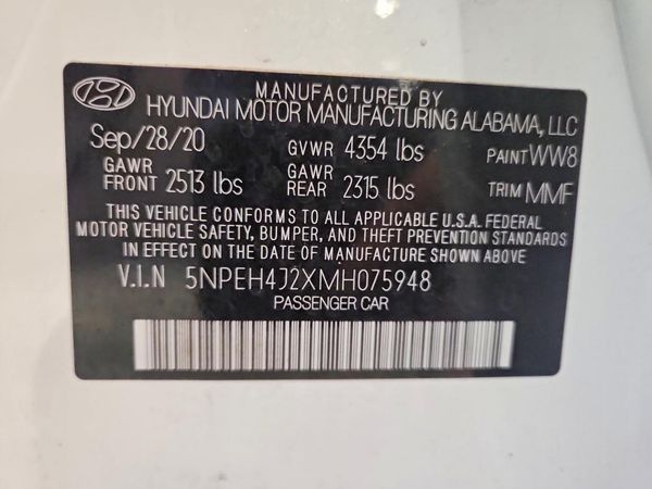 2021 HYUNDAI SONATA Limited