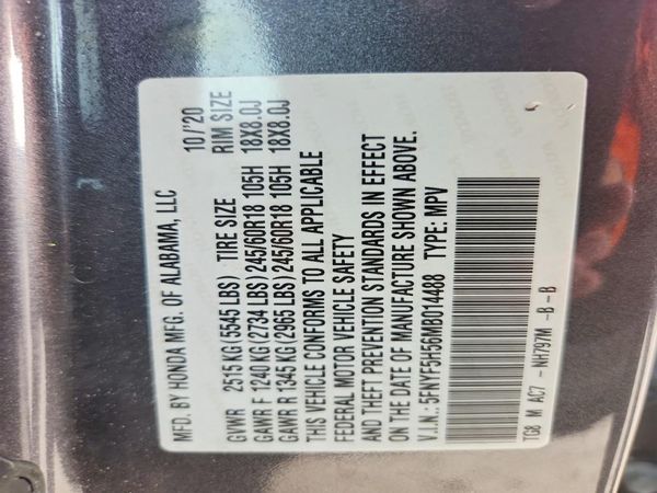 2021 HONDA PILOT