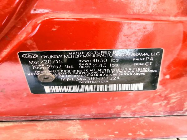 2015 HYUNDAI SONATA