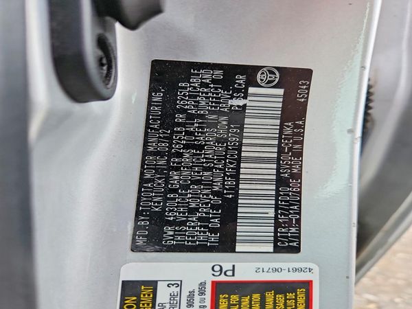 2012 TOYOTA CAMRY