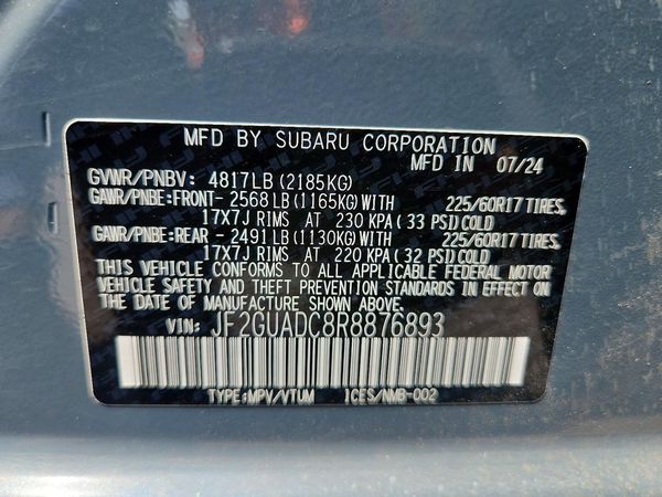 2024 SUBARU CROSSTREK