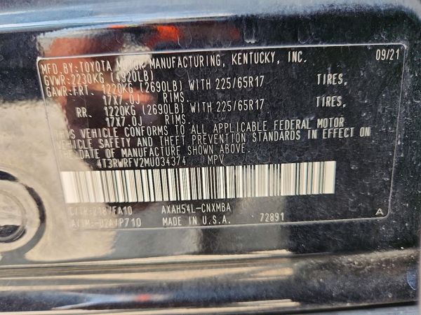 2021 TOYOTA RAV4