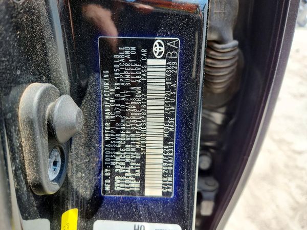 2019 TOYOTA COROLLA L/LE/SE/XLE/XSE
