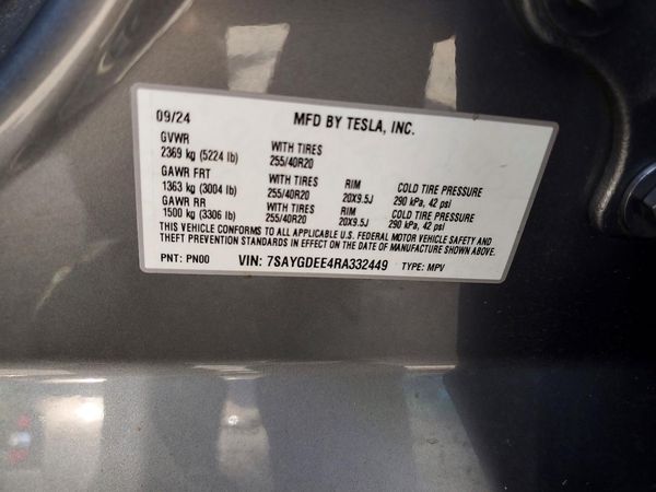 2024 TESLA MODEL Y