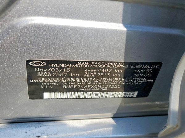2016 HYUNDAI SONATA