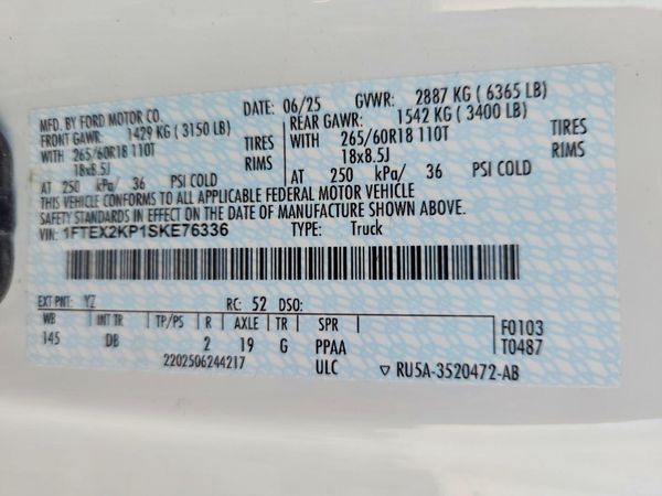 2025 FORD F150 STX