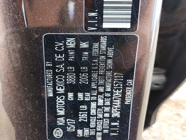 2017 KIA FORTE