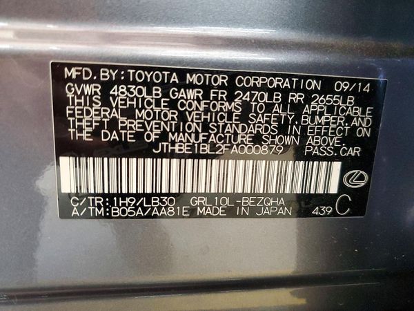 2015 LEXUS GS350 350 — VINS