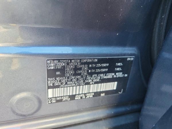 2021 TOYOTA VENZA
