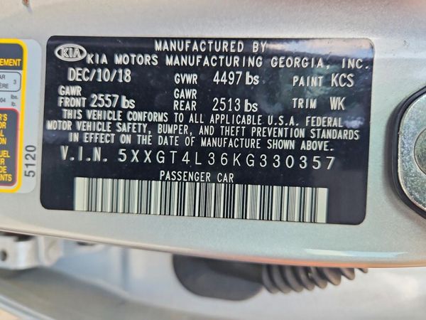 2019 KIA OPTIMA LX, S