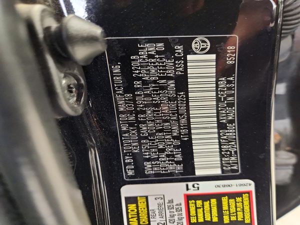 2018 TOYOTA CAMRY L/LE/SE/XLE