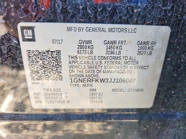 2018 CHEVROLET TRAVERSE LS