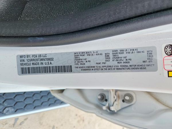 2021 RAM 1500