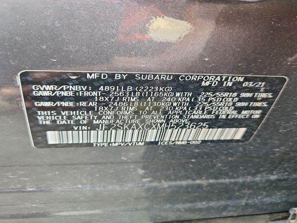 2021 SUBARU FORESTER Touring