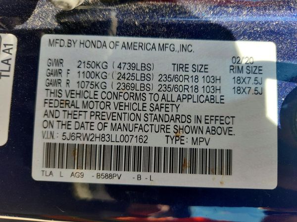 2020 HONDA CR-V EX-L