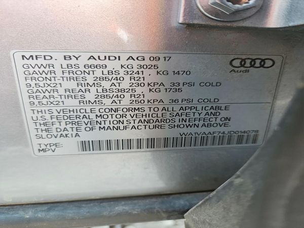 2018 AUDI Q7 quattro Prestige