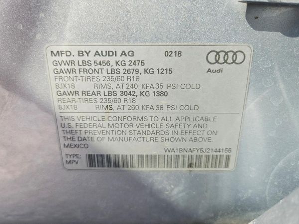 2018 AUDI Q5 quattro Premium Plus