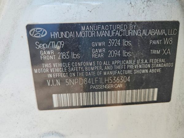 2020 HYUNDAI ELANTRA