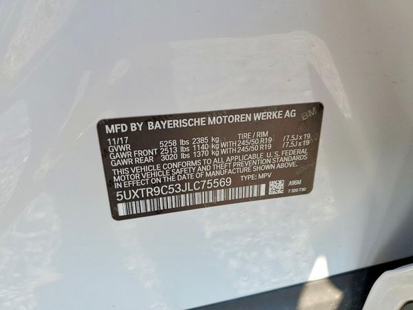 2018 BMW X3 sDrive30i
