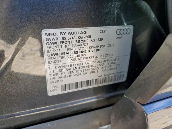 2021 AUDI SQ5 quattro Prestige