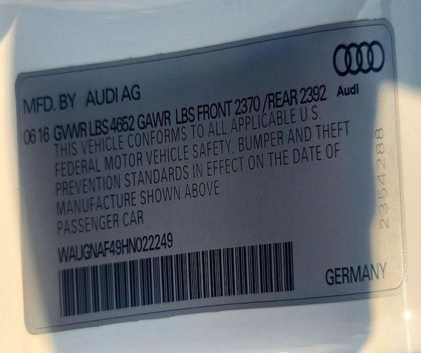 2017 AUDI A4 Premium, Ultra Premium