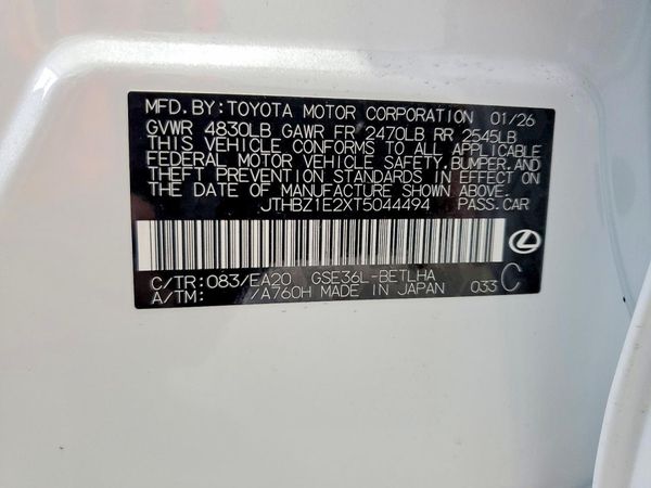 2026 LEXUS IS 350