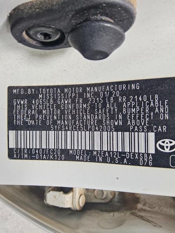 2020 TOYOTA COROLLA SE, CVT