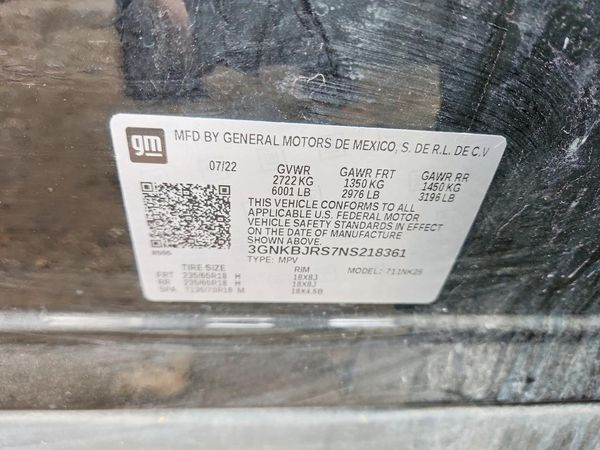 2022 CHEVROLET BLAZER 3LT