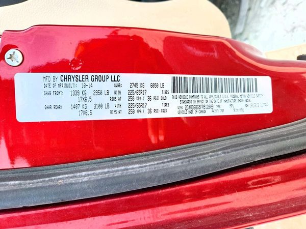 2015 DODGE GRAND CARAVAN SE