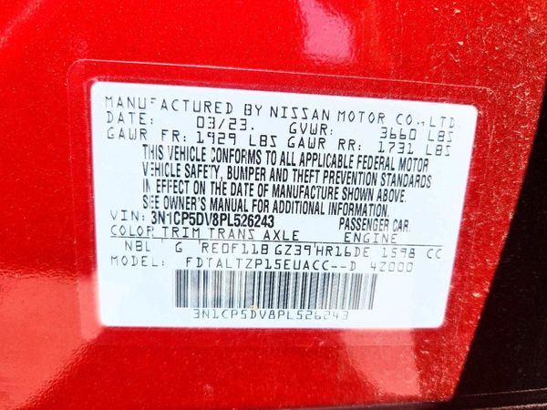 2023 NISSAN KICKS SR