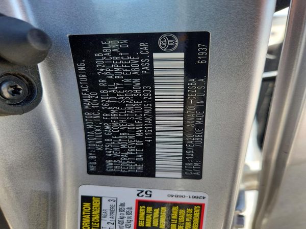 2021 TOYOTA CAMRY SE — VINS