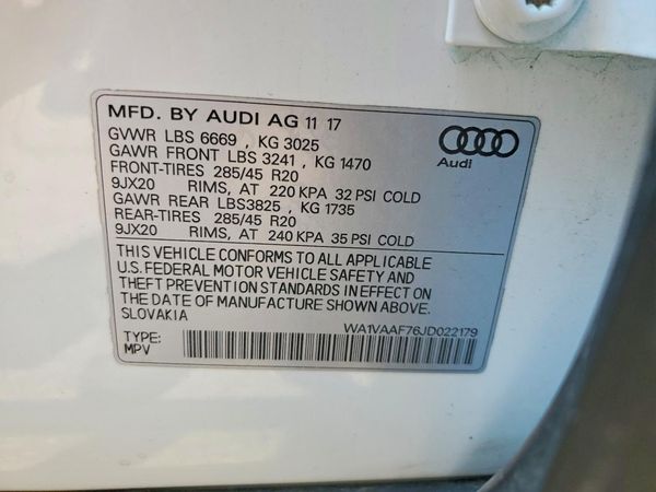 2018 AUDI Q7 quattro Prestige