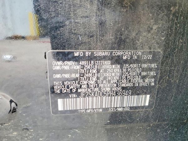 2023 SUBARU FORESTER Premium ES Base, SMART