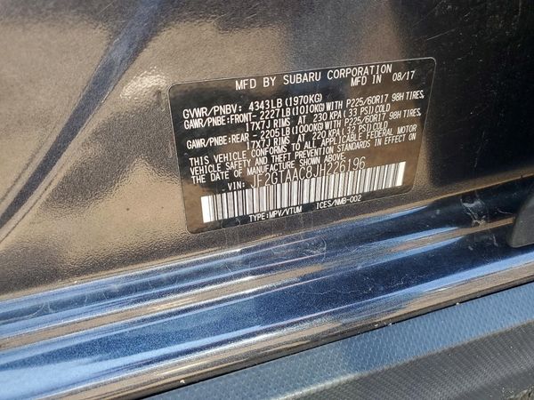 2018 SUBARU CROSSTREK Base
