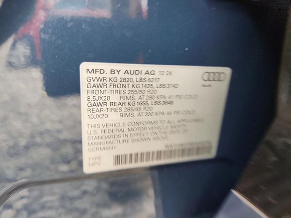 2025 AUDI Q6 E-TRON e-tron Premium