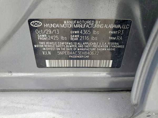 2014 HYUNDAI SONATA