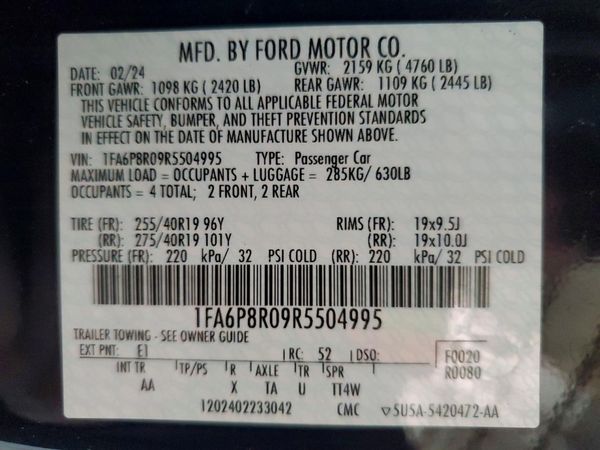 2024 FORD MUSTANG Dark Horse