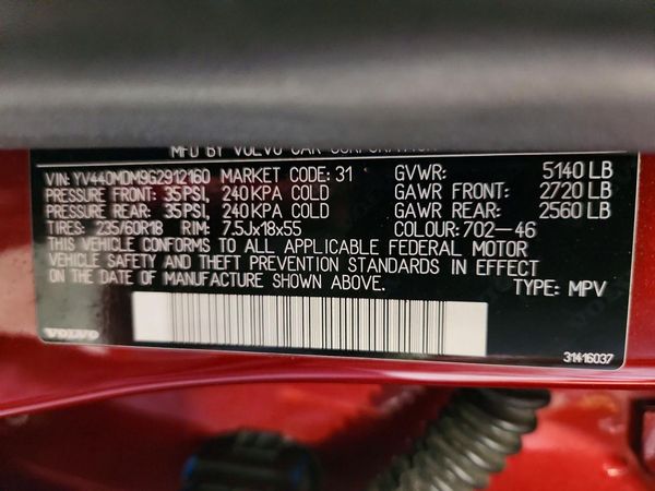 2016 VOLVO XC60 SV35 Platinum