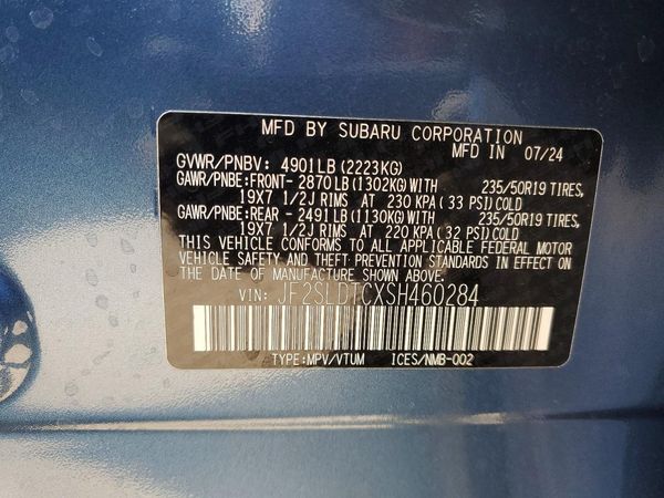 2025 SUBARU FORESTER Touring