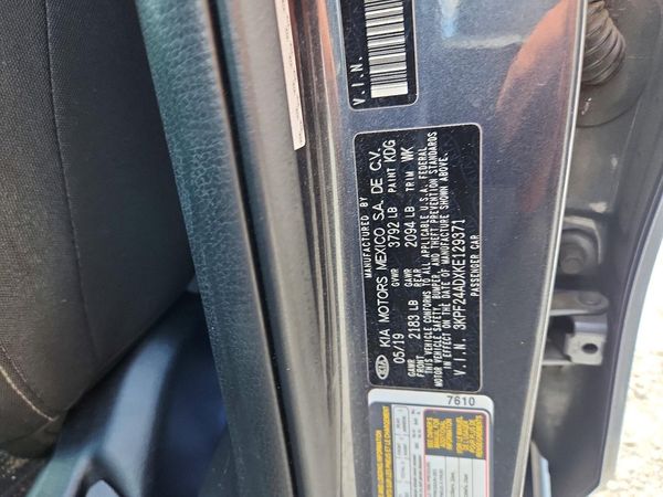 2019 KIA FORTE FE/LX/LXS