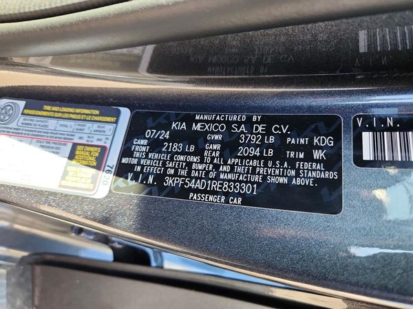 2024 KIA FORTE GT Line