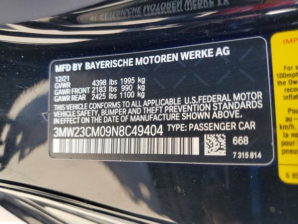 2022 BMW 230I