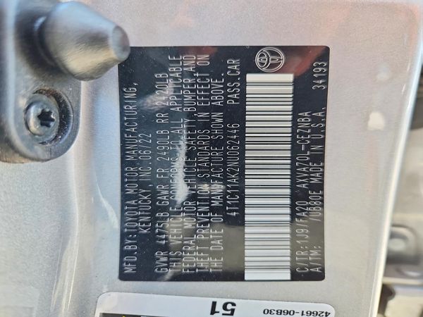 2022 TOYOTA CAMRY