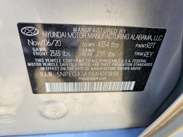 2021 HYUNDAI SONATA SE